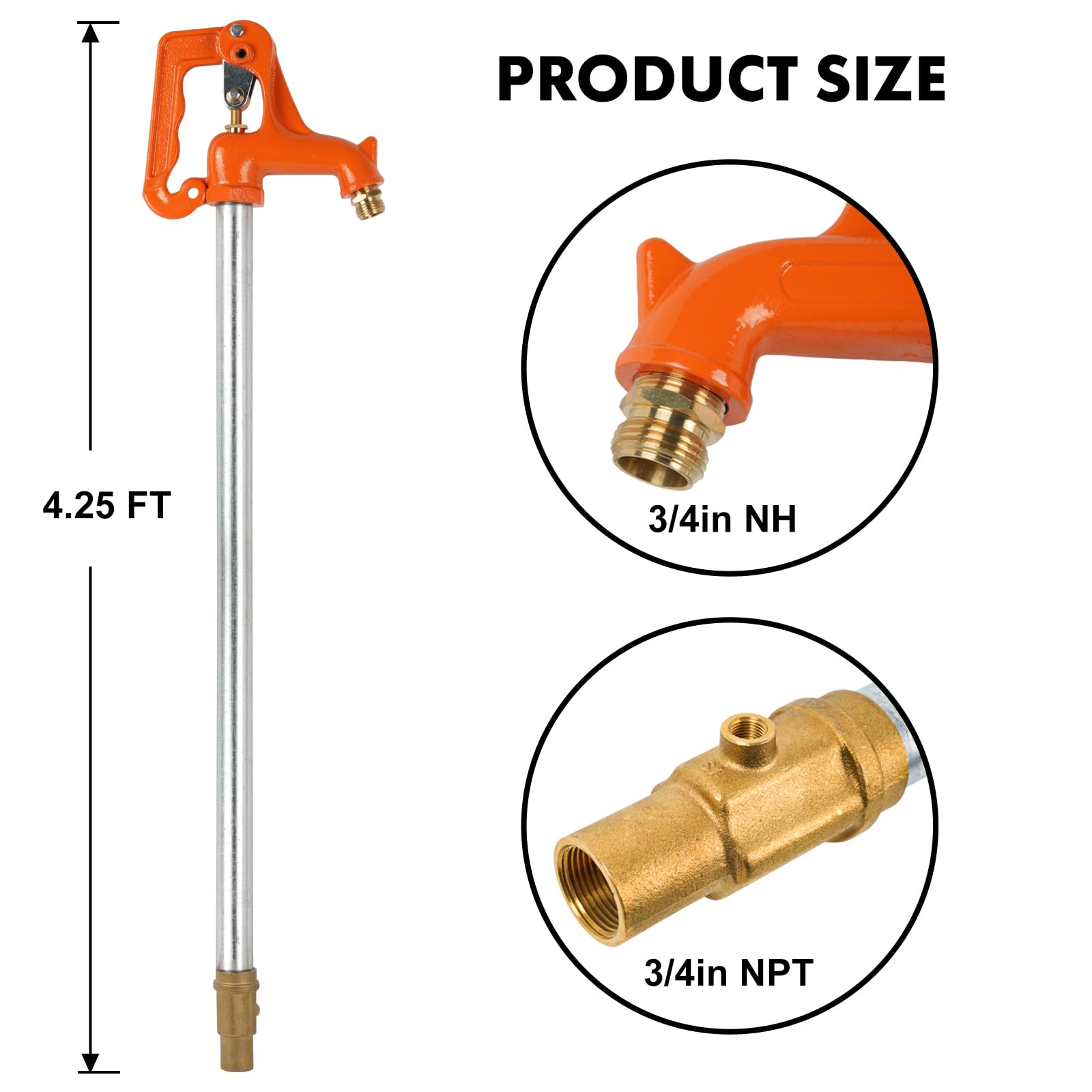Himaweek yard hydrant valve close-up shows smooth operation and leak-free control.
