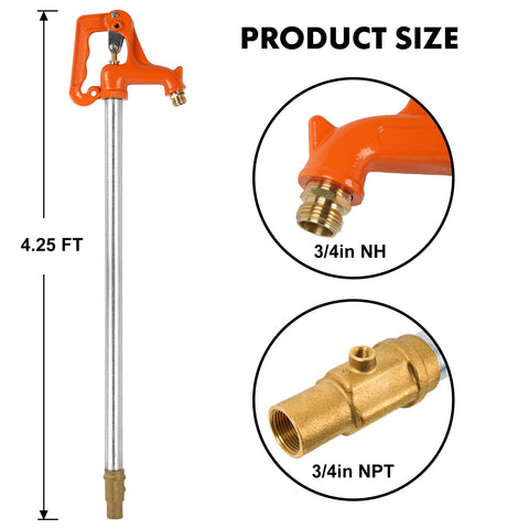 Himaweek yard hydrant valve close-up shows smooth operation and leak-free control.