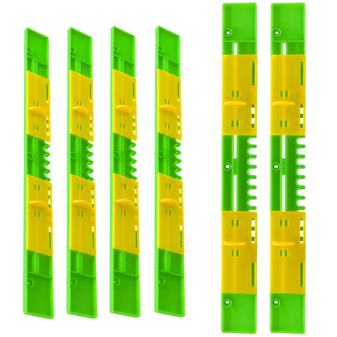 HIMO 6-pack entrance reducer for 14-76 inch hive controls opening for winter protection.