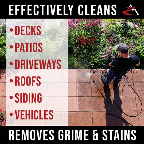 Himore garden hose inlet connection simplifies setup with standard hoses.