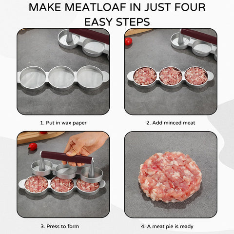 hinbkenla mini burger press compact 6.4 cm diameter ideal for small kitchens
