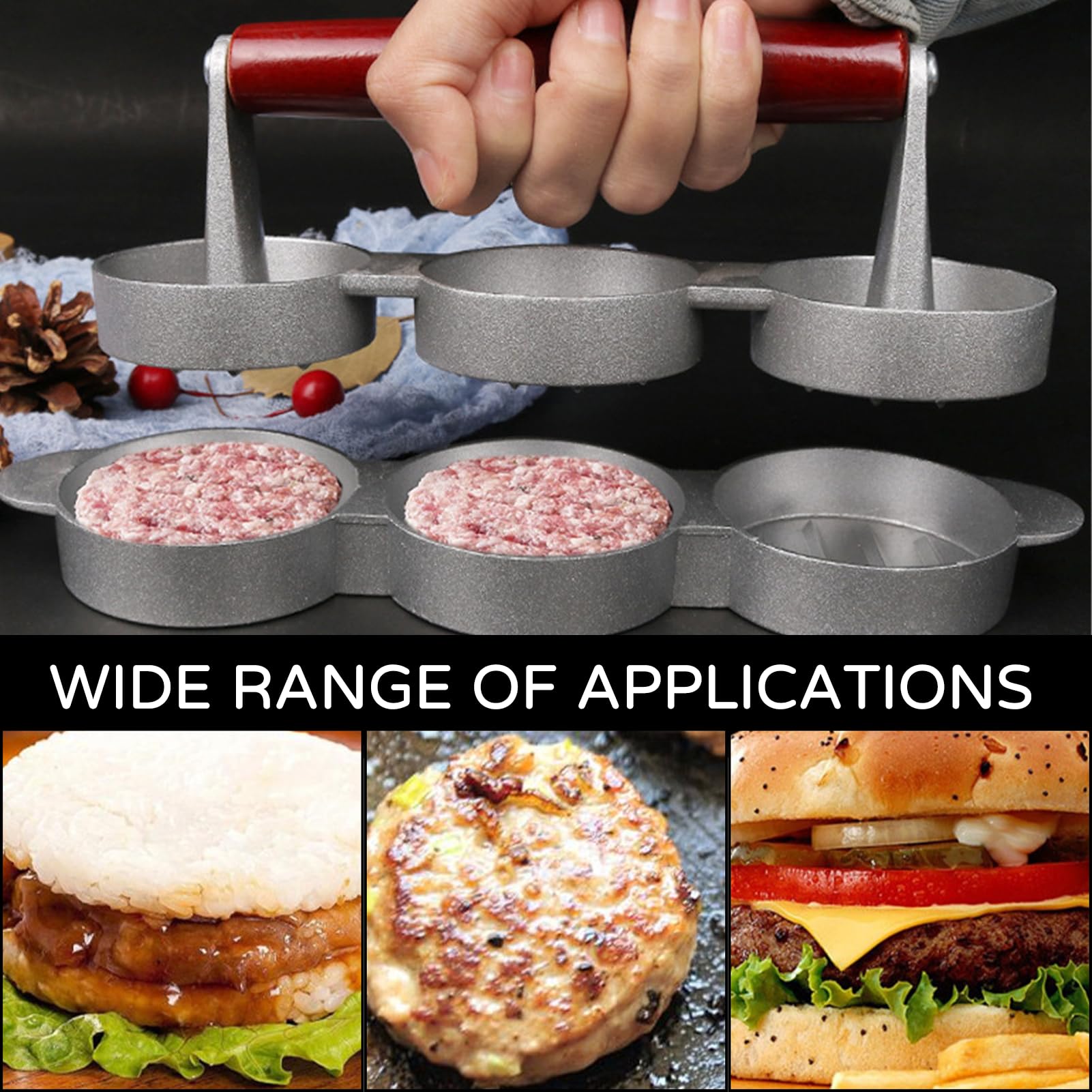 hinbkenla patty press portable design suitable for picnics and travel