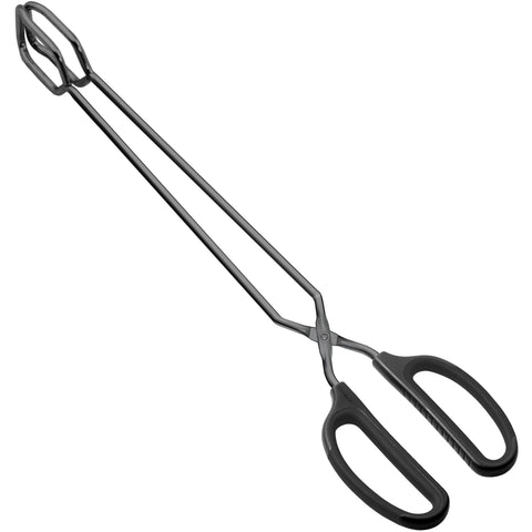 HINMAY 16-inch extra long scissor tongs with a secure grip for precise handling.