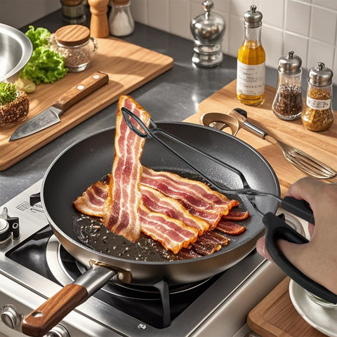 HINMAY 2-piece set in black for versatile kitchen tasks.