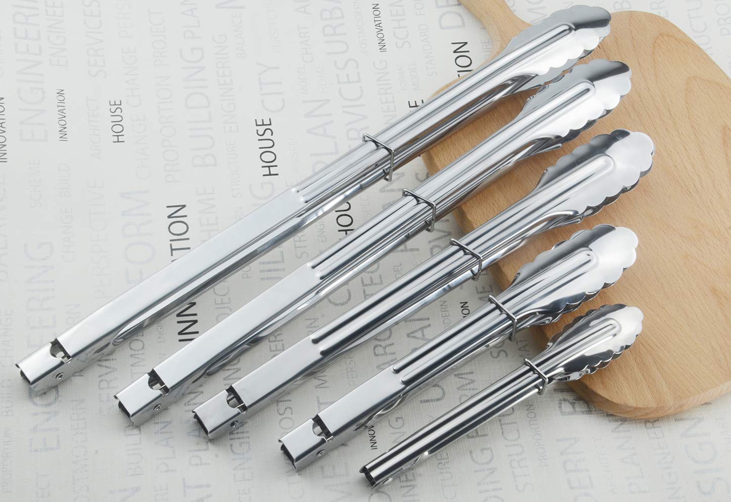 HINMAY buffet display tongs for clean serving and quick access