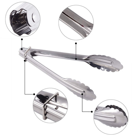 HINMAY tongs with clam-shell grip design for easy release and control.