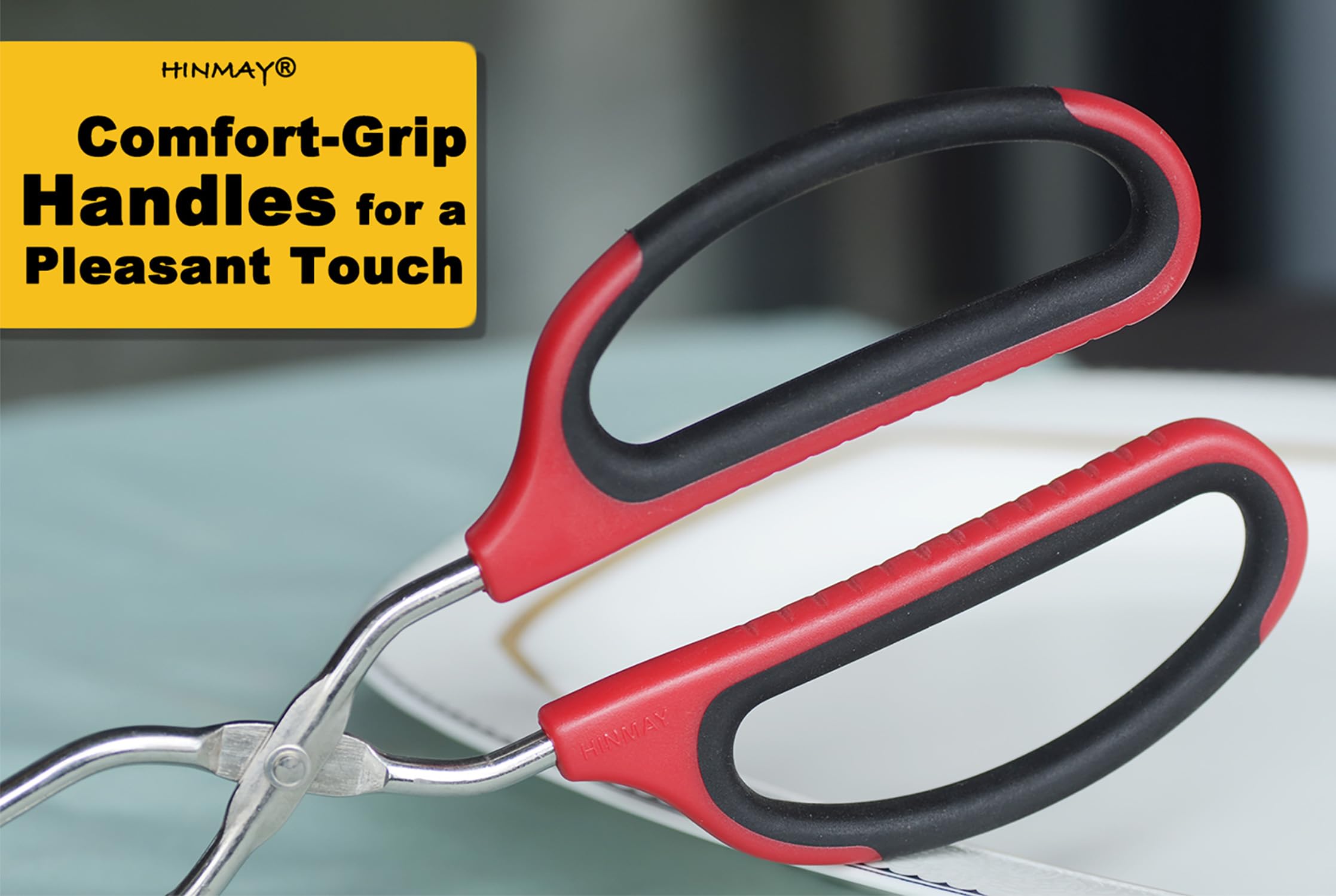 Hinmay tongs withstand heat up to 600°C (1112°F) for high-heat cooking.