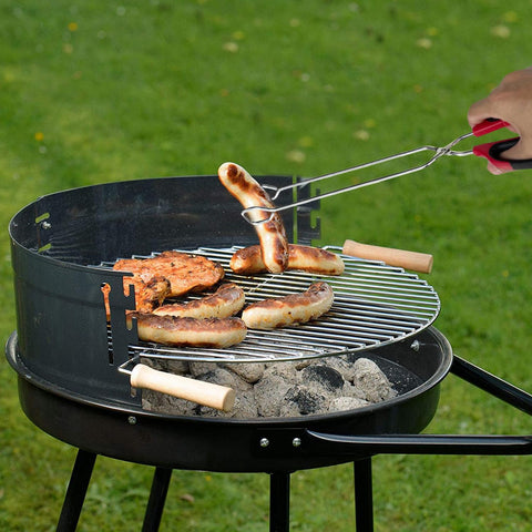 Hinmay tongs ideal for indoor and outdoor cooking and serving.