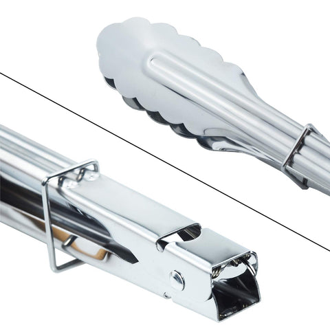HINMAY tongs with clam-shell head provides secure grip and smooth release