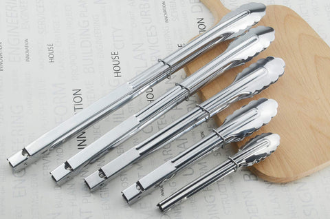 HINMAY clam-shell head tongs in action for precise flipping