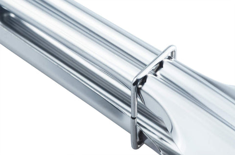 HINMAY tongs with locking ring in use for grill flipping.