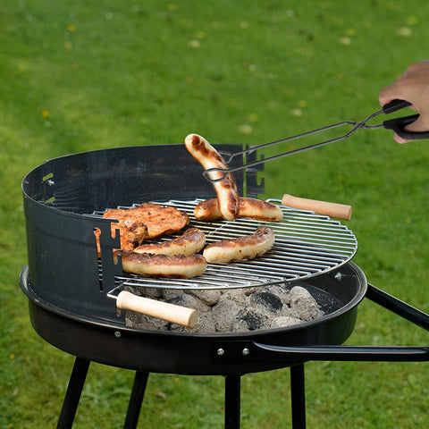 Versatile tool for grilling, cooking, and serving in one utensil.