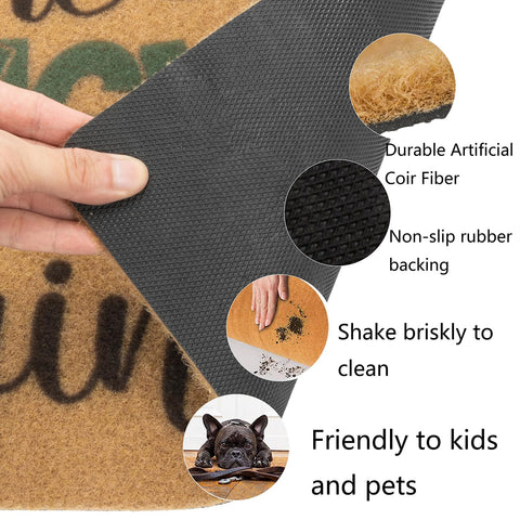 HinyBoeh outdoor indoor mat suited for front door use