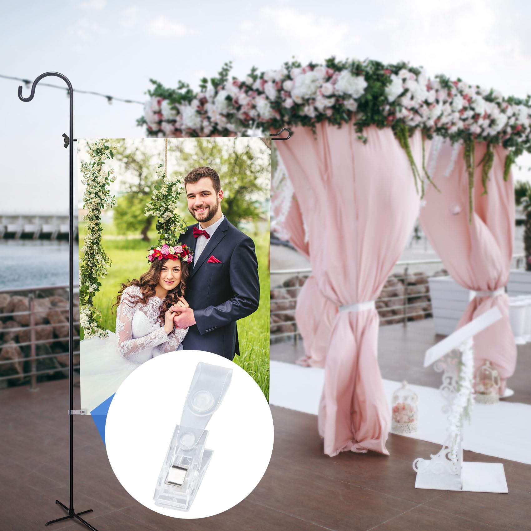 HINZIC easy-install clip secures flags by fastening the strap