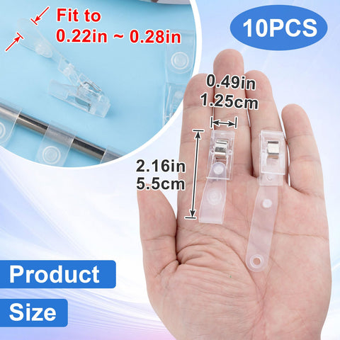 HINZIC garden flag stopper in clear plastic for outdoor use