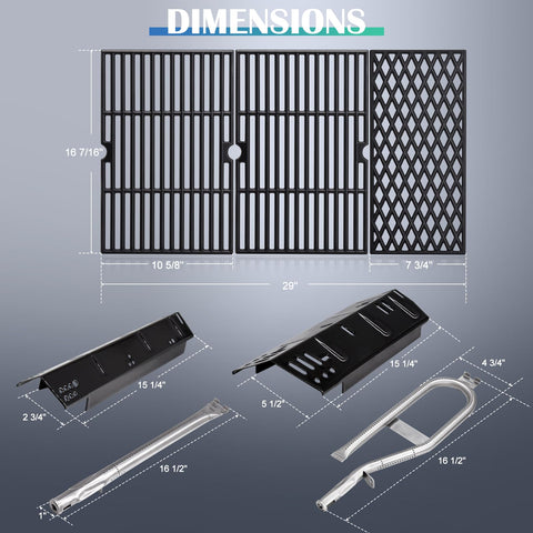 Hiorucet burner tube replacement ensures consistent flame for cooking.
