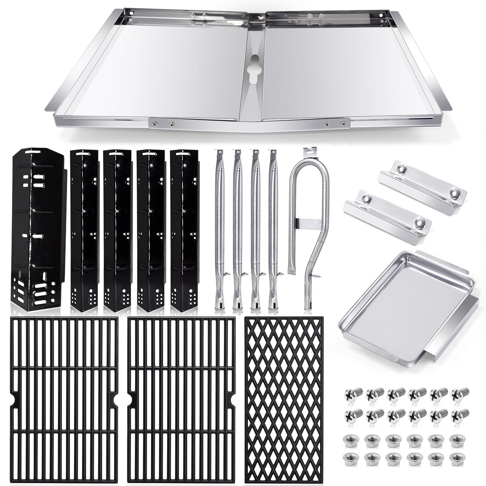 Hiorucet grill grate for Dyna Glo delivers even heat and reliable sear.