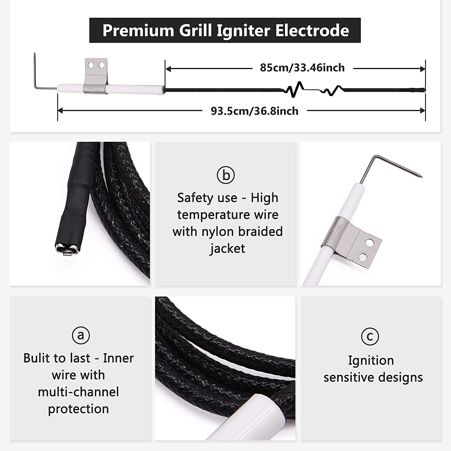Hiorucet Nexgrill stainless steel parts resist rust and wear.
