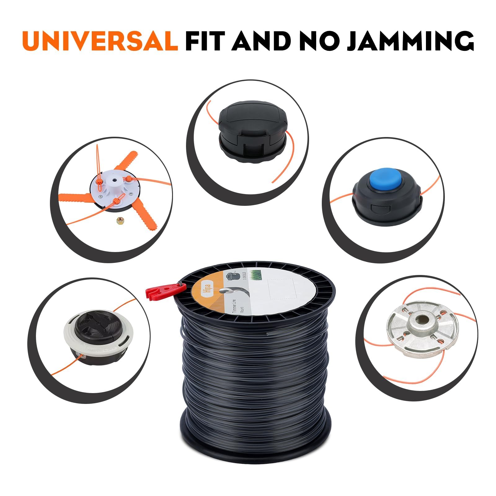 Hipa 0.095 inch line for strong, durable performance.