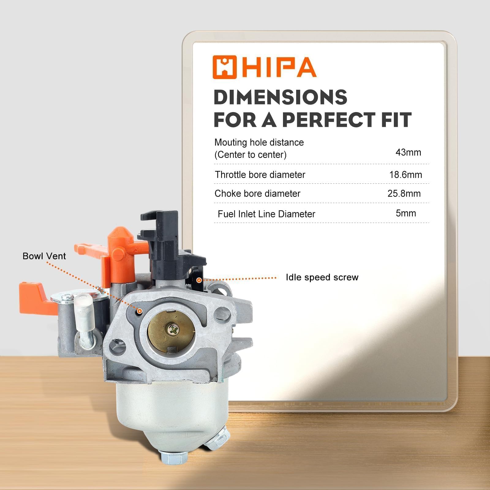 Hipa packaging image for the 0J88870123 carburetor ready-to-install kit