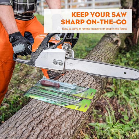 Hipa forestry-grade round file delivers durable performance for professional chain maintenance.
