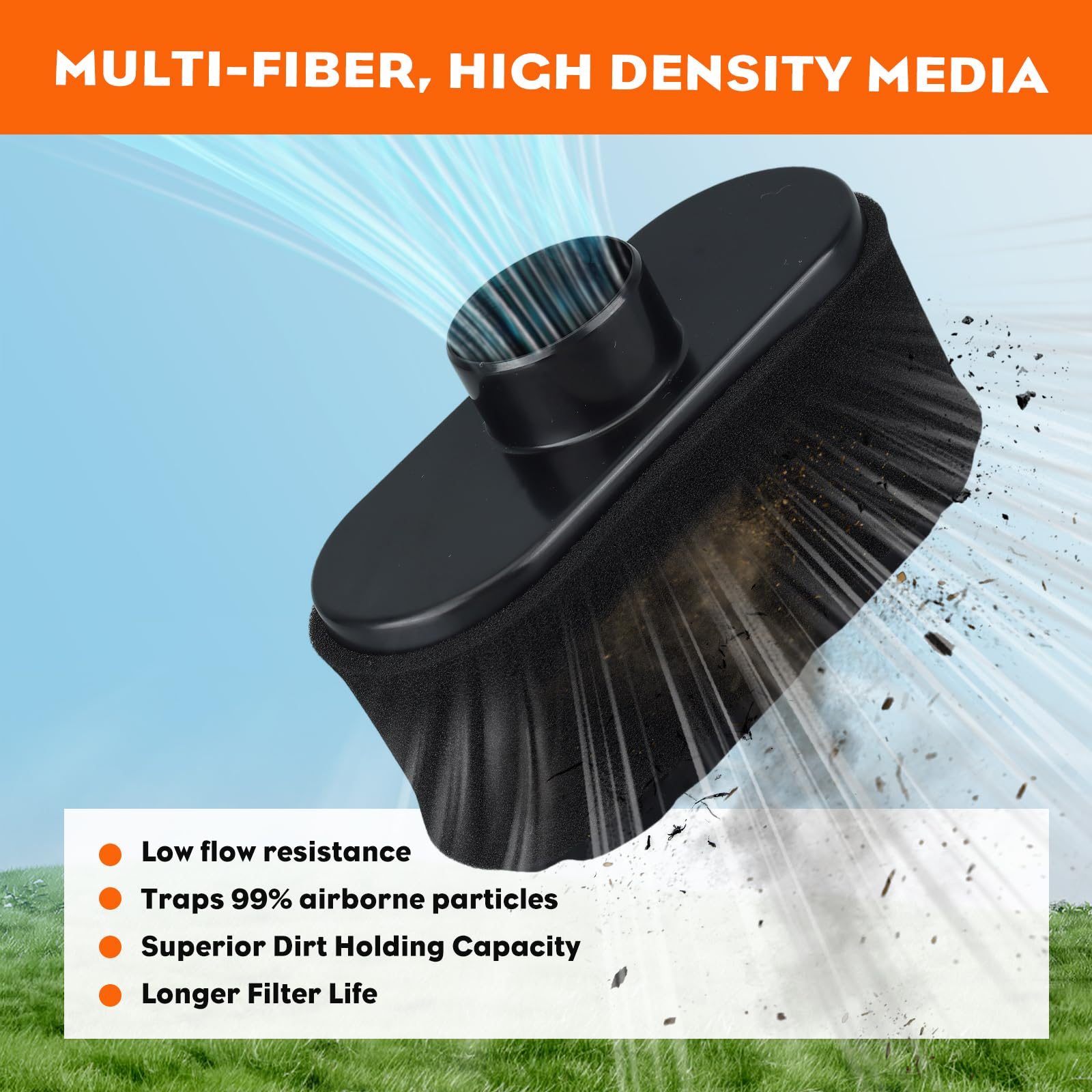 Hipa air filter packaged, ready for quick replacement.
