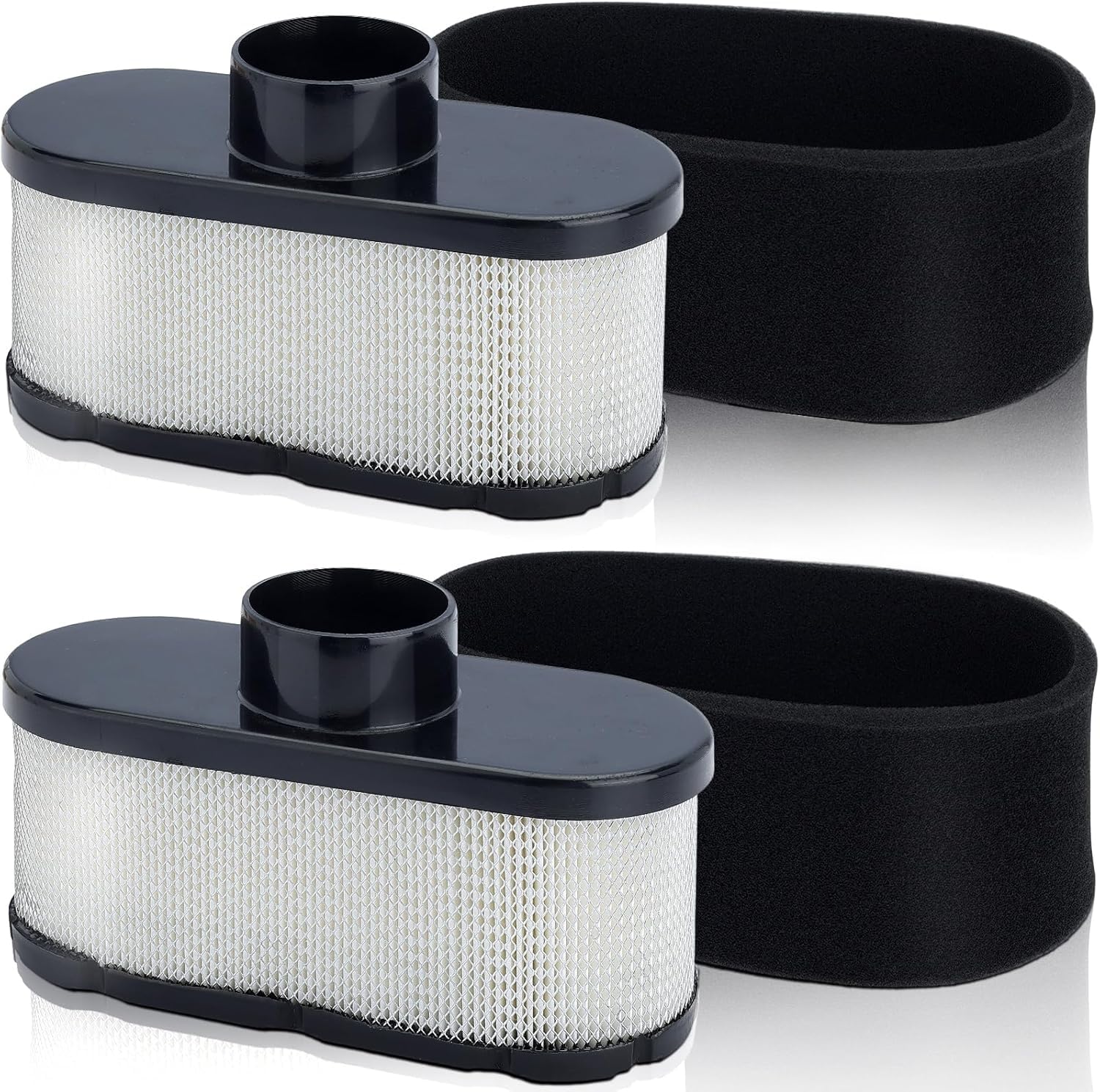 Hipa 11013-0752 FR691V air filter front view for Kawasaki engines; improves airflow.