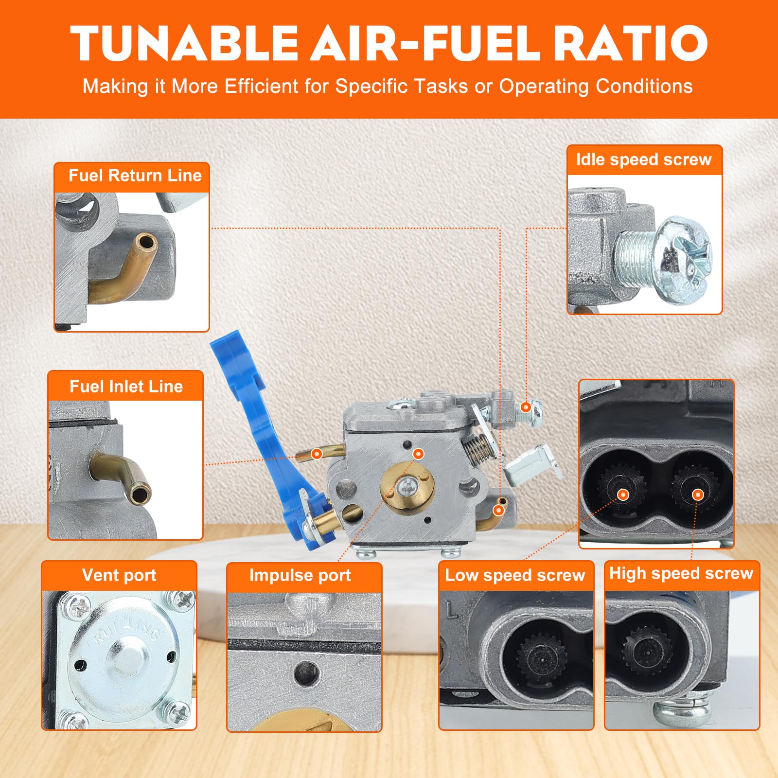 Hipa 125B blower assembly close-up for durable performance