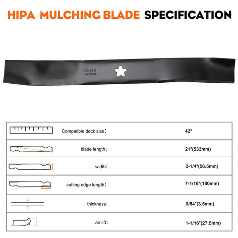 Hipa 134149 high-lift design enhancing bagging capacity