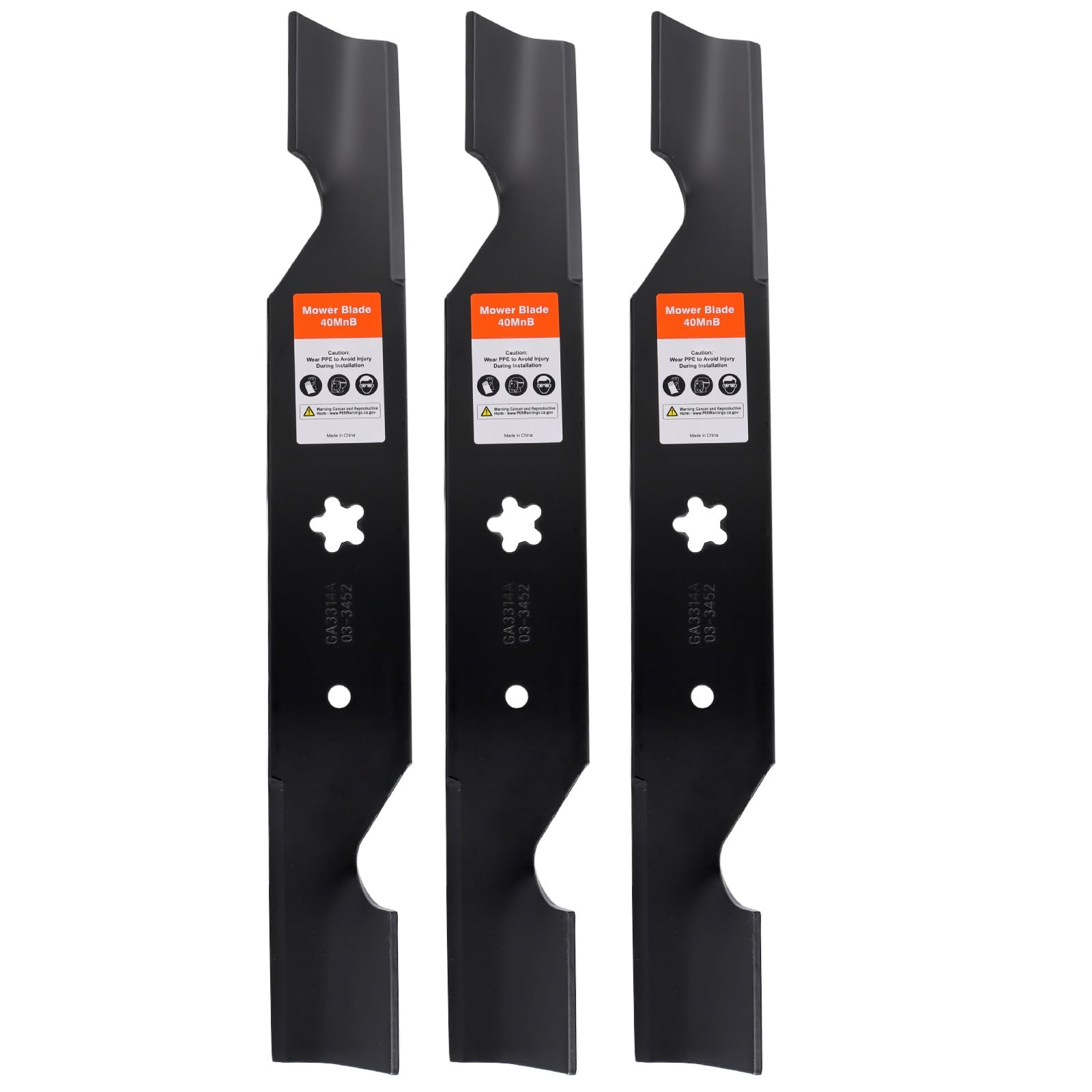 Hipa 187256 high-lift blades 54-inch in-pack boost grass pickup.