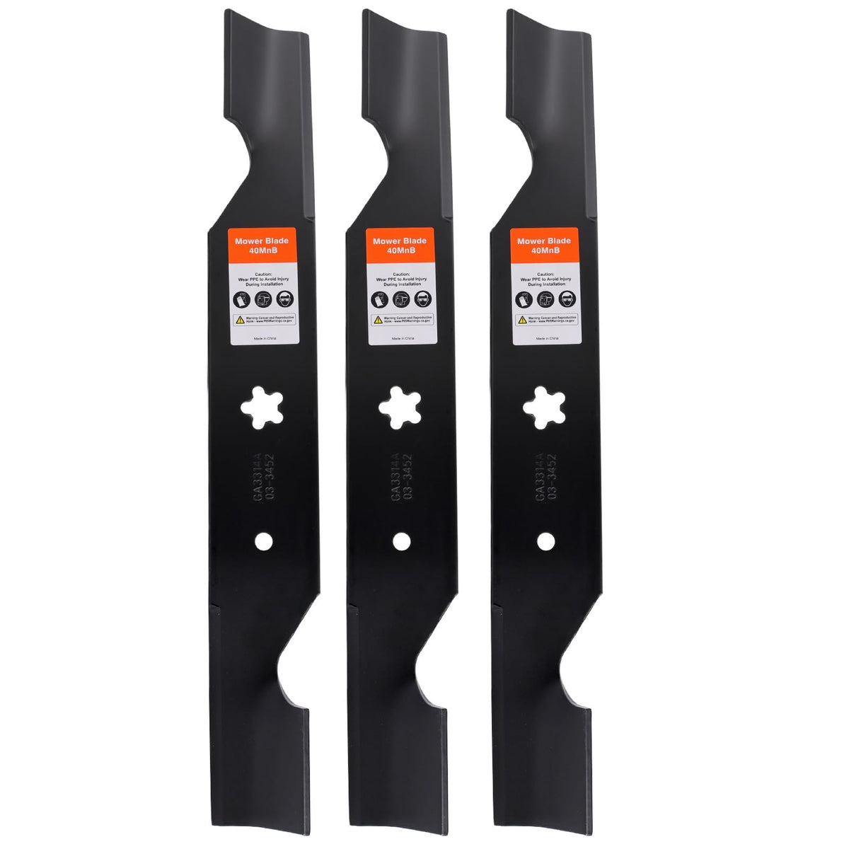 Hipa 187256 high-lift blades 54-inch in-pack boost grass pickup.