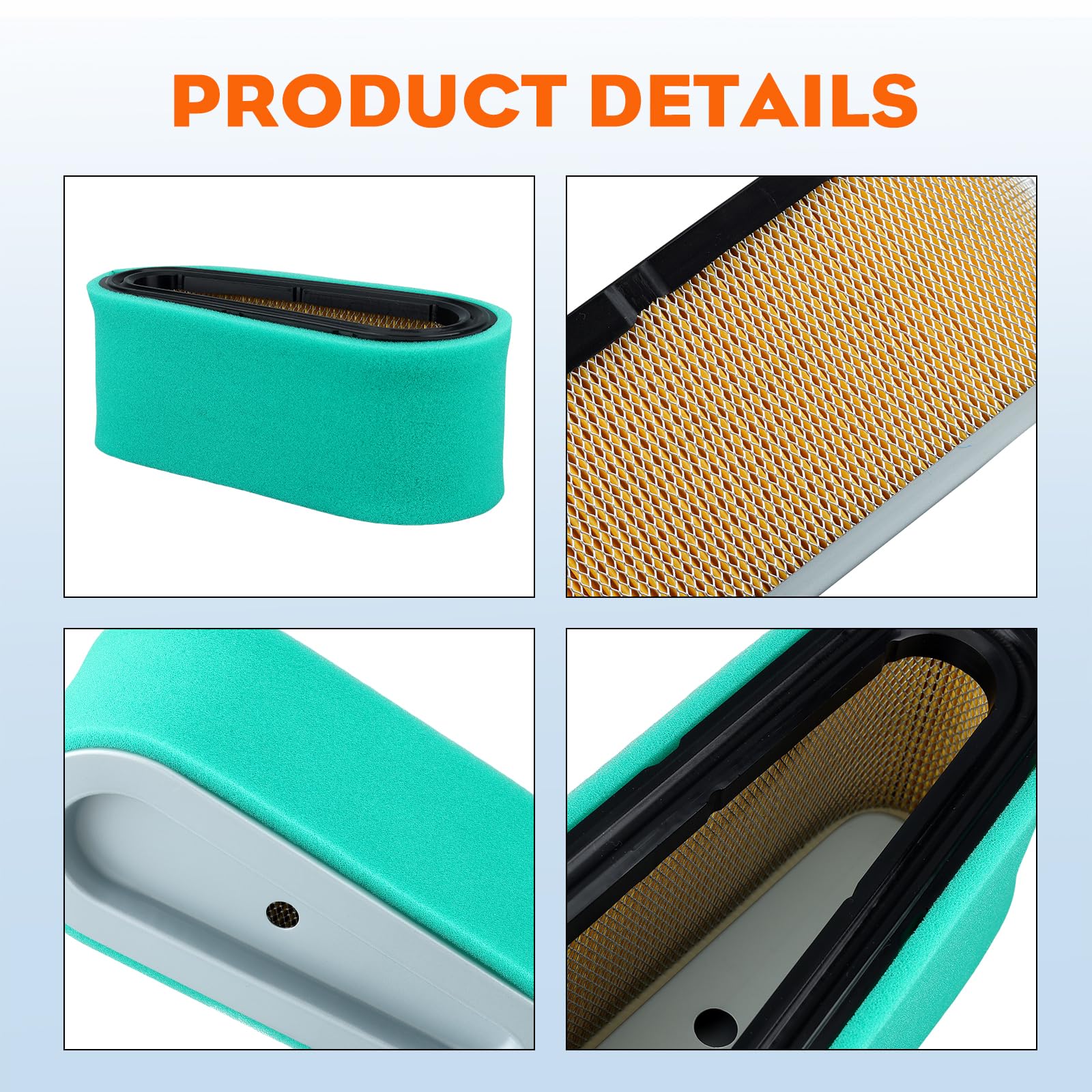 HIPA 2 pack pre filter close up showing protective layer