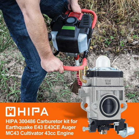 Hipa 300486 air filter for Earthquake 43cc ensures clean airflow.