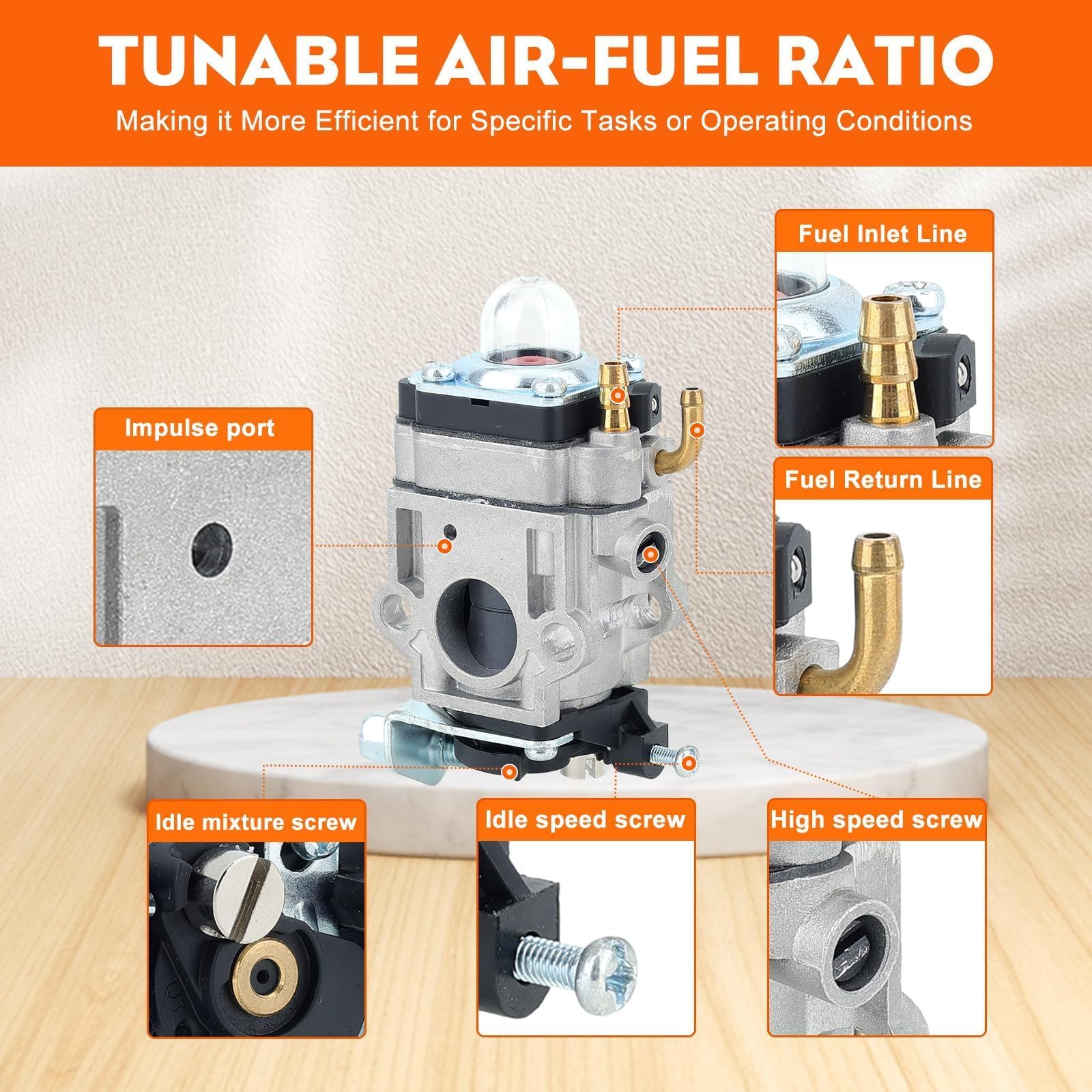 HIPA 300486 carburetor fuel-filter-kit ensures clean fuel supply
