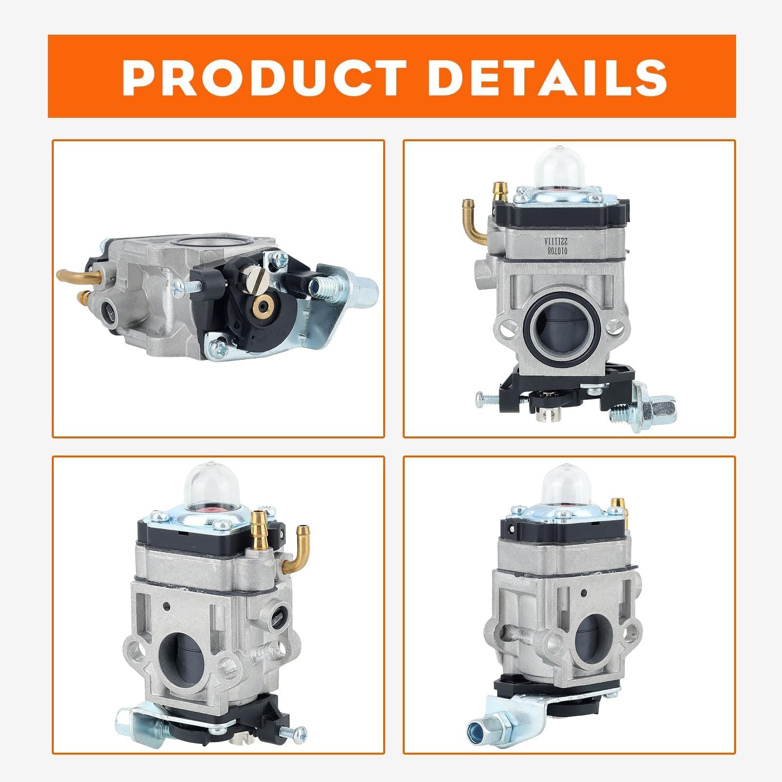 HIPA 300486 carburetor spark-plug-front-view shows build quality