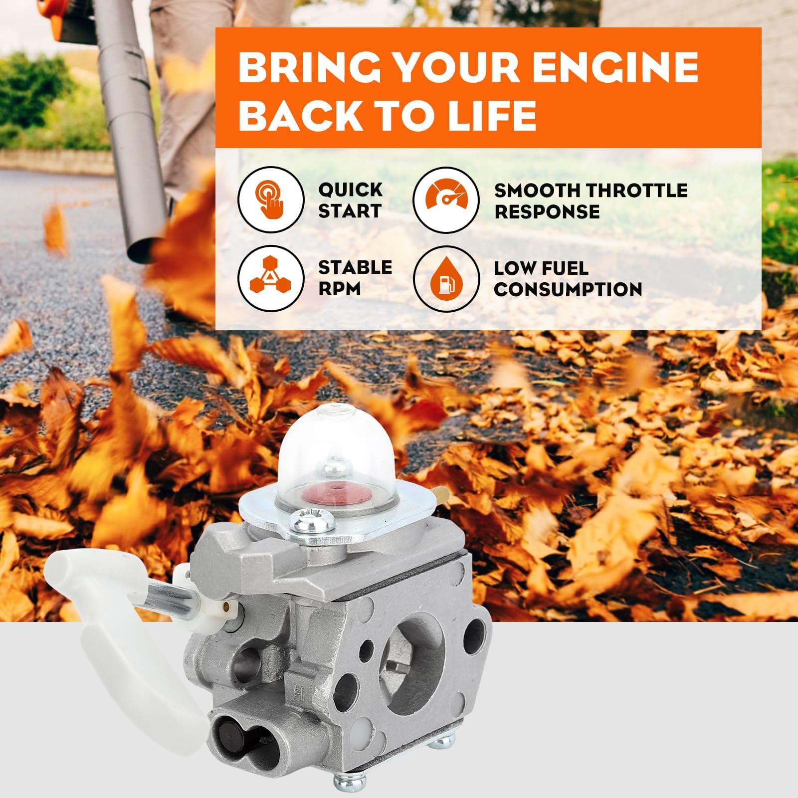 Hipa 308054114 spark plug included for quick maintenance