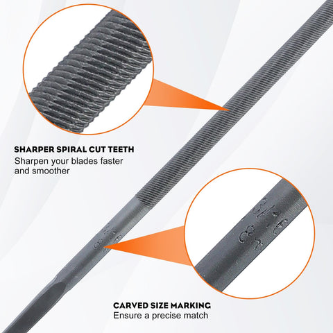 Hipa 4-0mm round files collection ready for replacement tasks.