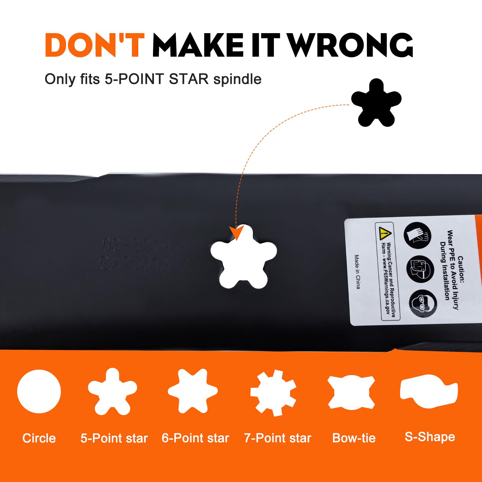 Hipa 405380 532403107 replacement blade option for compatible models.