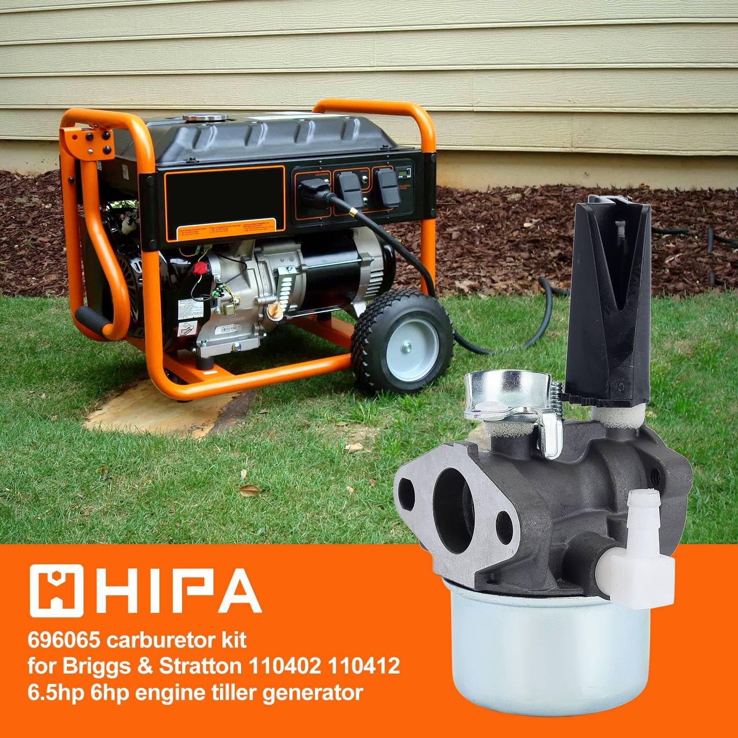 Hipa 491588S air filter cleans intake for better engine performance.