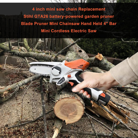 Hipa four-inch chain pack ready for small branch trimming