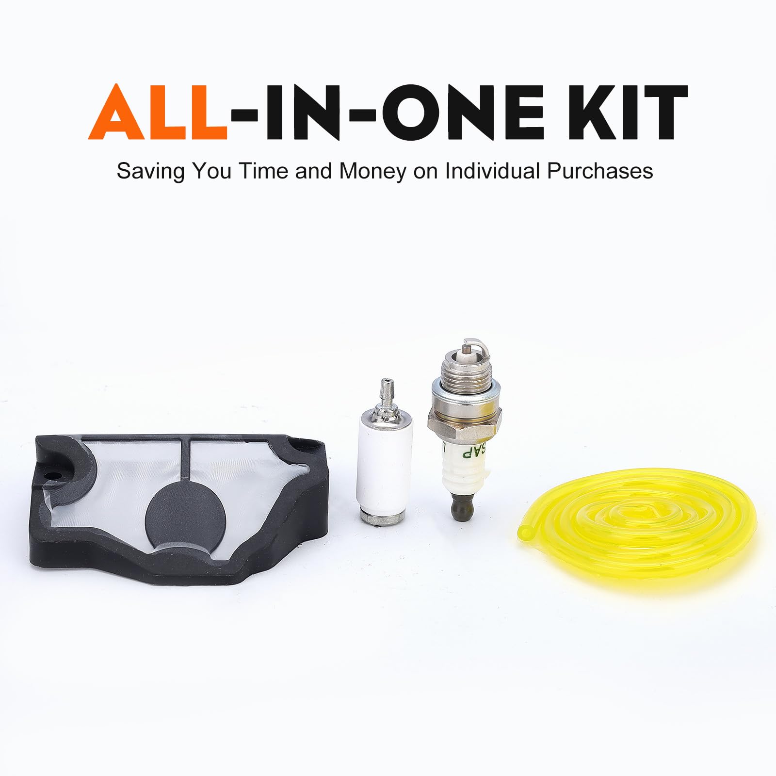 Hipa 530029908 spark plug kit for Husqvarna chainsaws; reliable ignition