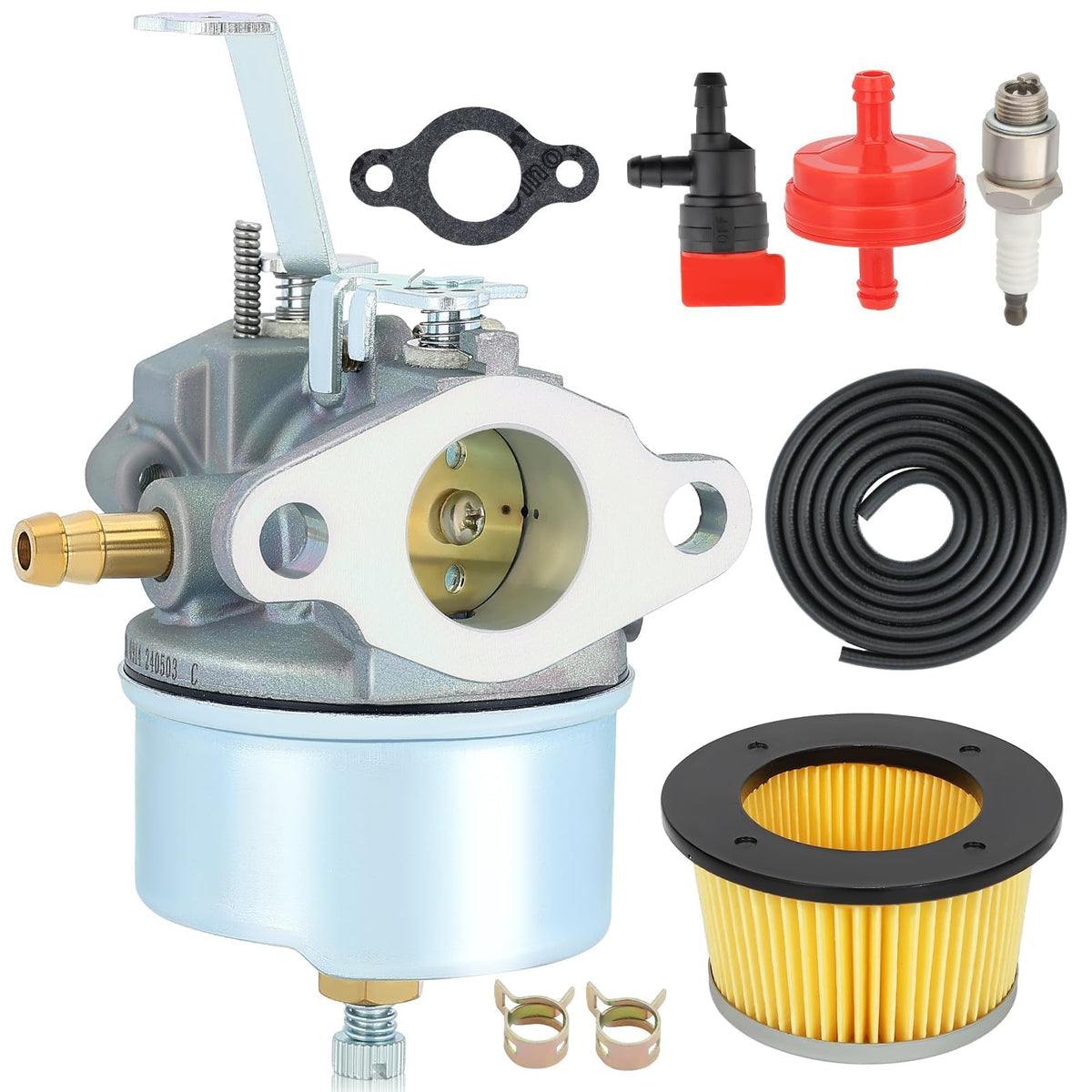 Hipa 632230 carburetor close-up showing durable brass components for reliable power