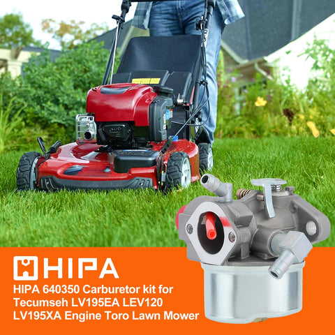 Hipa 640350 kit top view with air filter, fuel filter, and lines for quick setup.