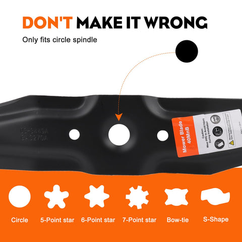 Hipa 72511-VH7-000 blade close-up highlights sharp edge for precise mulching