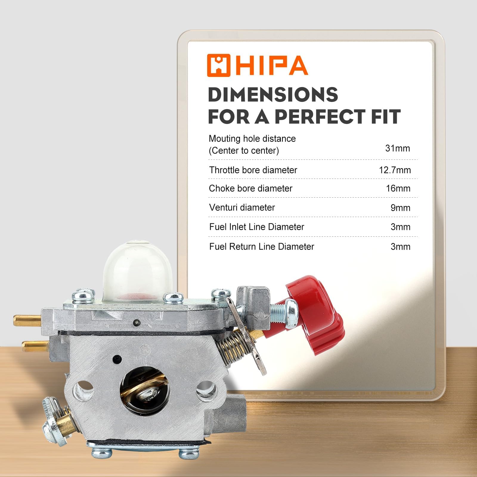 Hipa 753-06288 carburetor packaged for delivery and storage