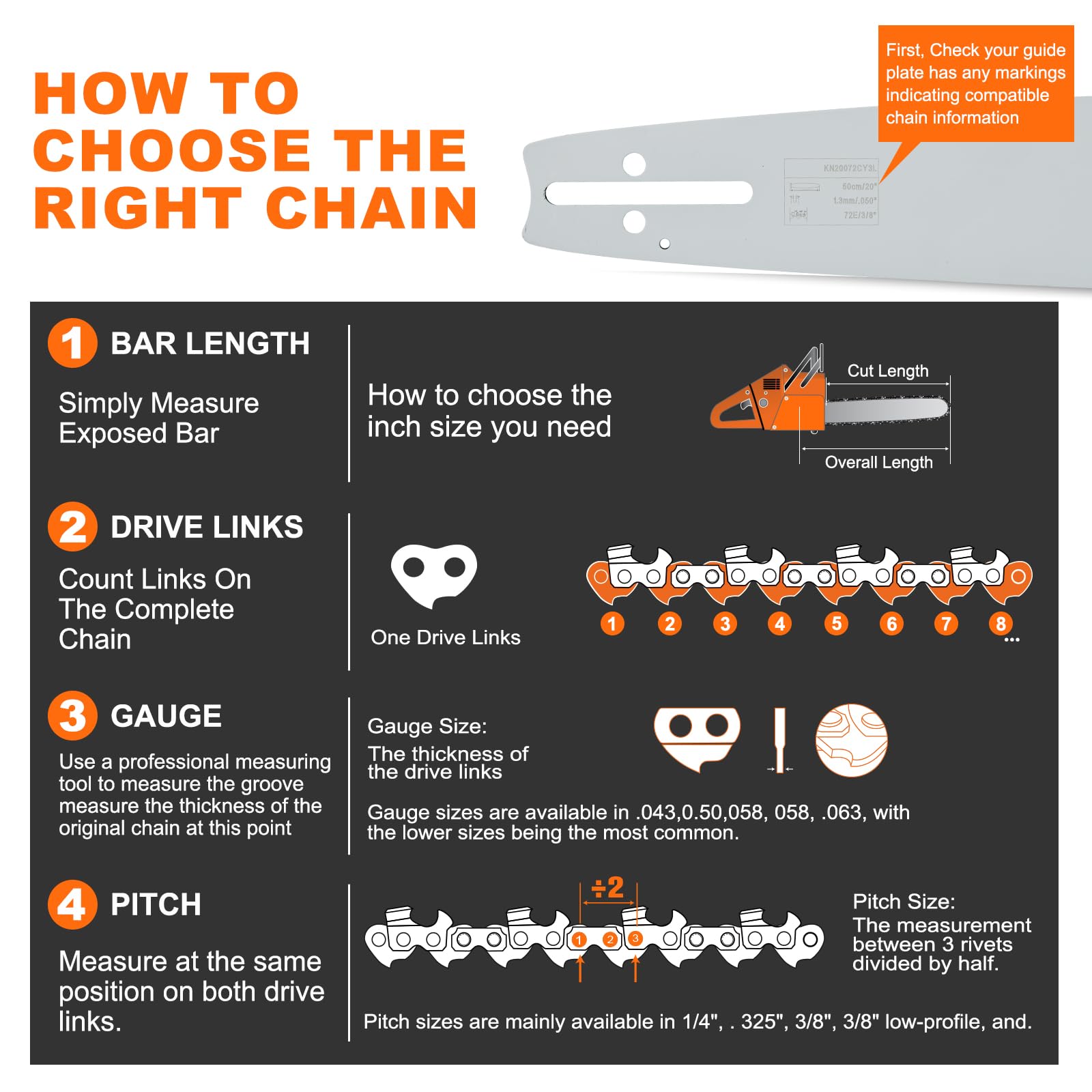 Hipa semi-chisel chain, high performance for safer, controlled cuts.