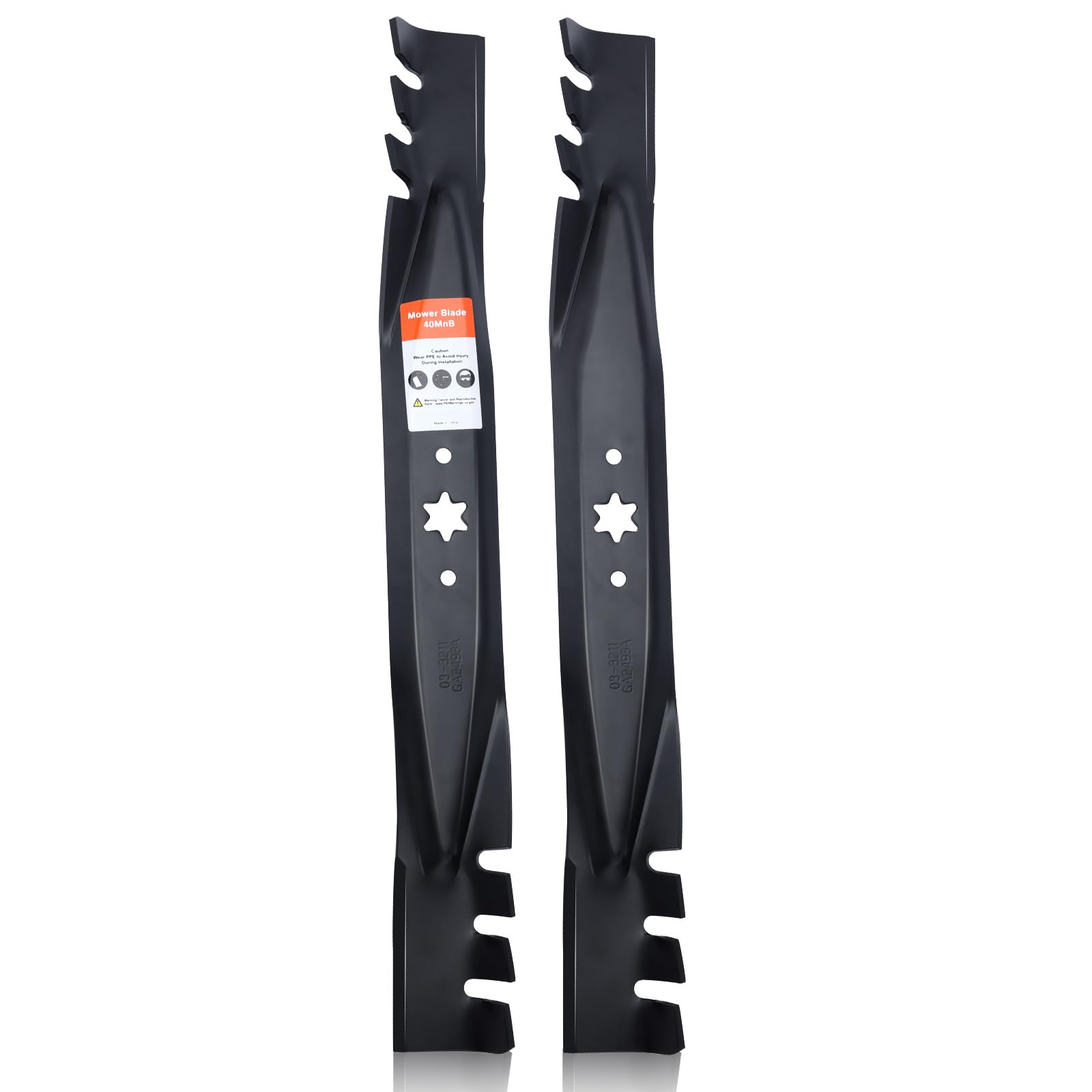 Hipa 942-04308 mulching blades mounted on Cub Cadet XT1 LT42 for improved cut quality