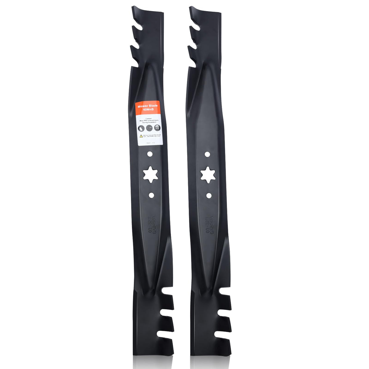 Hipa 942-04308 mulching blades mounted on Cub Cadet XT1 LT42 for improved cut quality