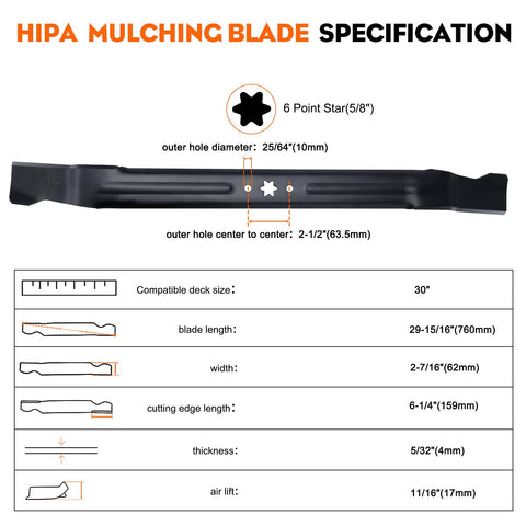 Hipa 942-04385 rust-preventive coating, protects blades during storage and use.