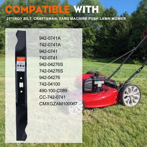 Hipa 942-0741A 3-in-1 mulching blade close-up